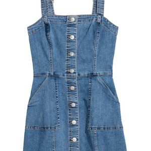 H&M Denim Button Down Mini Dress